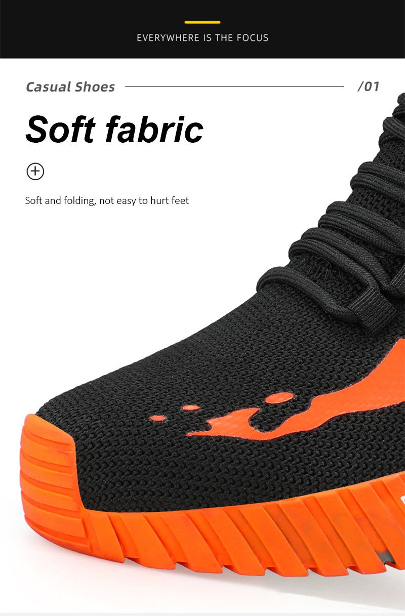 Steel Toe Anti-smash  Anti-Puncture Safety Shoes Men Lightweight Slip Resistant Work Shoes Comfortable Breathable Work Boots Men