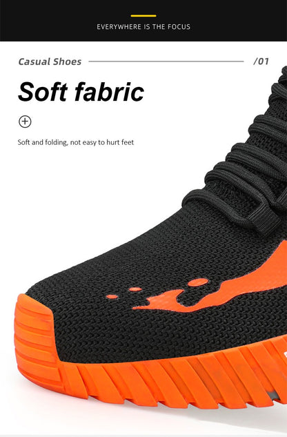 Steel Toe Anti-smash  Anti-Puncture Safety Shoes Men Lightweight Slip Resistant Work Shoes Comfortable Breathable Work Boots Men
