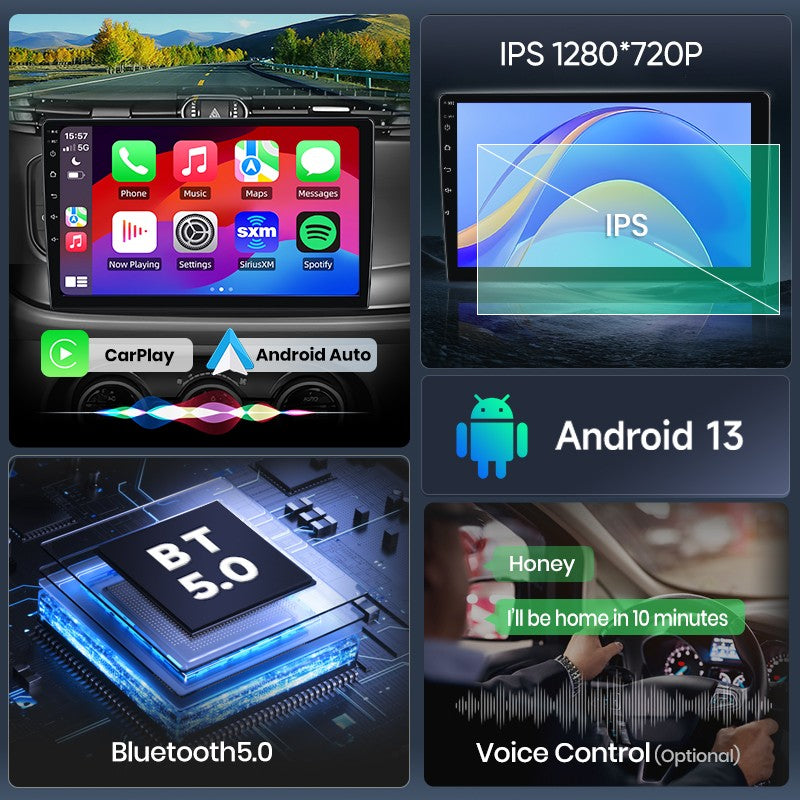 For Suzuki Swift 2003 - 2010 Wireless CarPlay for Apple Android Auto Car Radio GPS IPS RDS FM WiFi BT 4G 8Core Multimedia Stereo