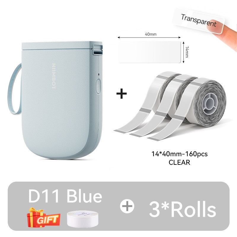 Mini Impressora de Etiquetas Portátil NIIMBOT D11 Nova Versão 300DPI Bluetooth Sem Fio Máquina de Etiquetas Impressora de Adesivos para Cozinha e Crachás
