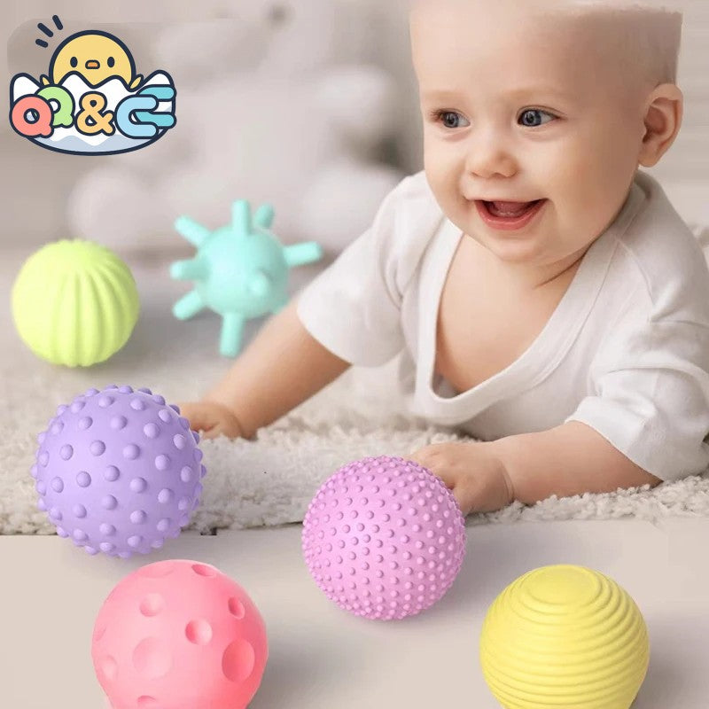 Bolas Sensoriais Brinquedo Para Bebê Chocalhos Brinquedo Com Textura Para As Mãos Toque Agarre Bola De Massagem Para Bebês Desenvolvimento Dos Sentidos Brinquedos Para Bebês De 0 A 12 Meses Jogos