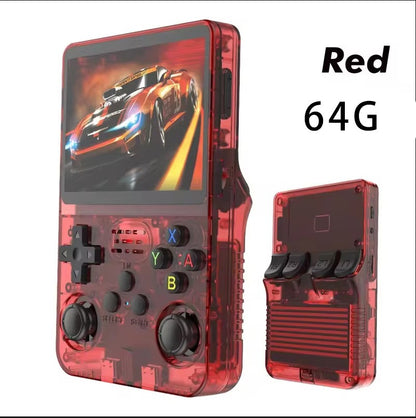 R36S Handheld Retro Game Console Classic ARKOS System 3.5 Inch Portable Video Gaming Console with Single Card for Kids Gift