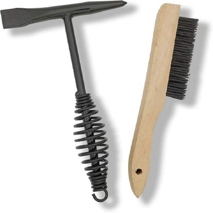 1/2 Peças Martelo Picador de Solda de Aço Carbono Alto Escova de Arame Cabo de Mola Removedor de Ferrugem Ferramenta Manual de Segurança para Soldador