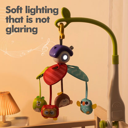 Hanging Bell Baby Stroller Bed Clip Safety Seat Hand Bell Pendant Colorful Multifunctional Soft Toys Stroller Mobile 0-12 Gift