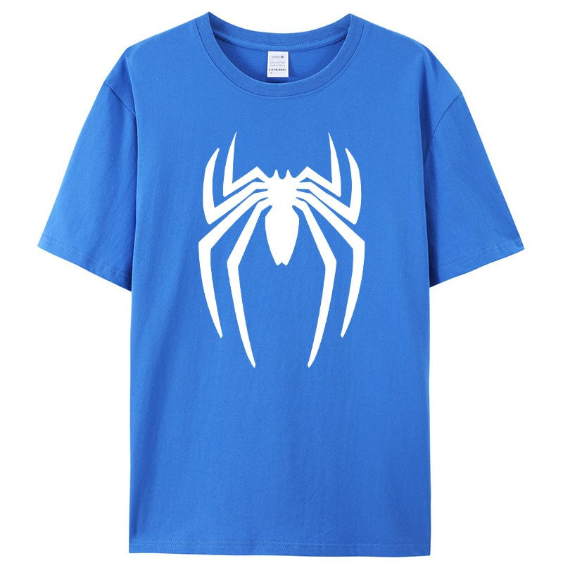 Summer Spider Men's T-Shirt Short Sleeve Sport Cartoon Hero Tops Tees Oversized Streetwear Casual T Shirts Designer Men Clothing