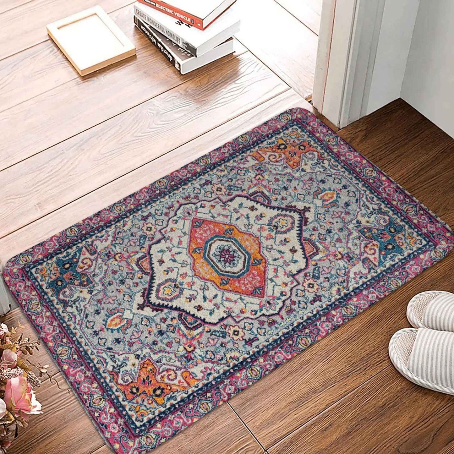 Moroccan Ethnic Decorative Bathroom Mats Small Rugs Soft Kitchen Mats Home Living Room Carpets Entrance Door Mats