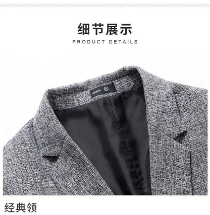 Blazers Fashion Business Everything Trend British Style Casual Slimming Solid Color Wedding Work Four Season Style Male  Blazer