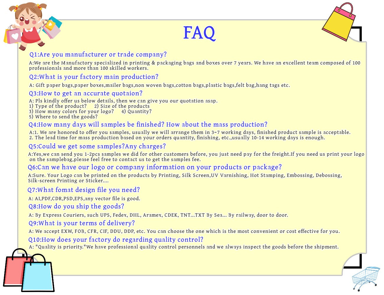 Wholesale 100pcs/lot Hot Sell Large Capacity Customize Logo Size Felt Reusable Tote Shopping Bags for Wedding Party Packaging