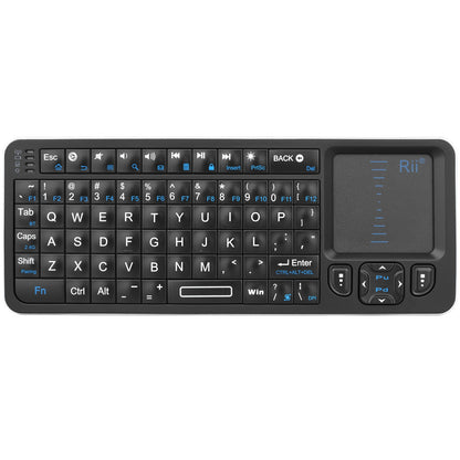 Rii K06 Mini Bluetooth Keyboard,Backlit 2.4GHz Wireless Keyboard with IR Learning Touchpad Android TV Box? Mac, Laptop, Windows