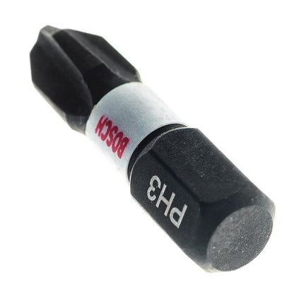 BOSCH Original Ponta de Parafusadeira Impact Control PH1/PH2/PH3/PZ2/PZ3 Aço Modificado S2 Alta Dureza Acessórios para Ferramentas Elétricas