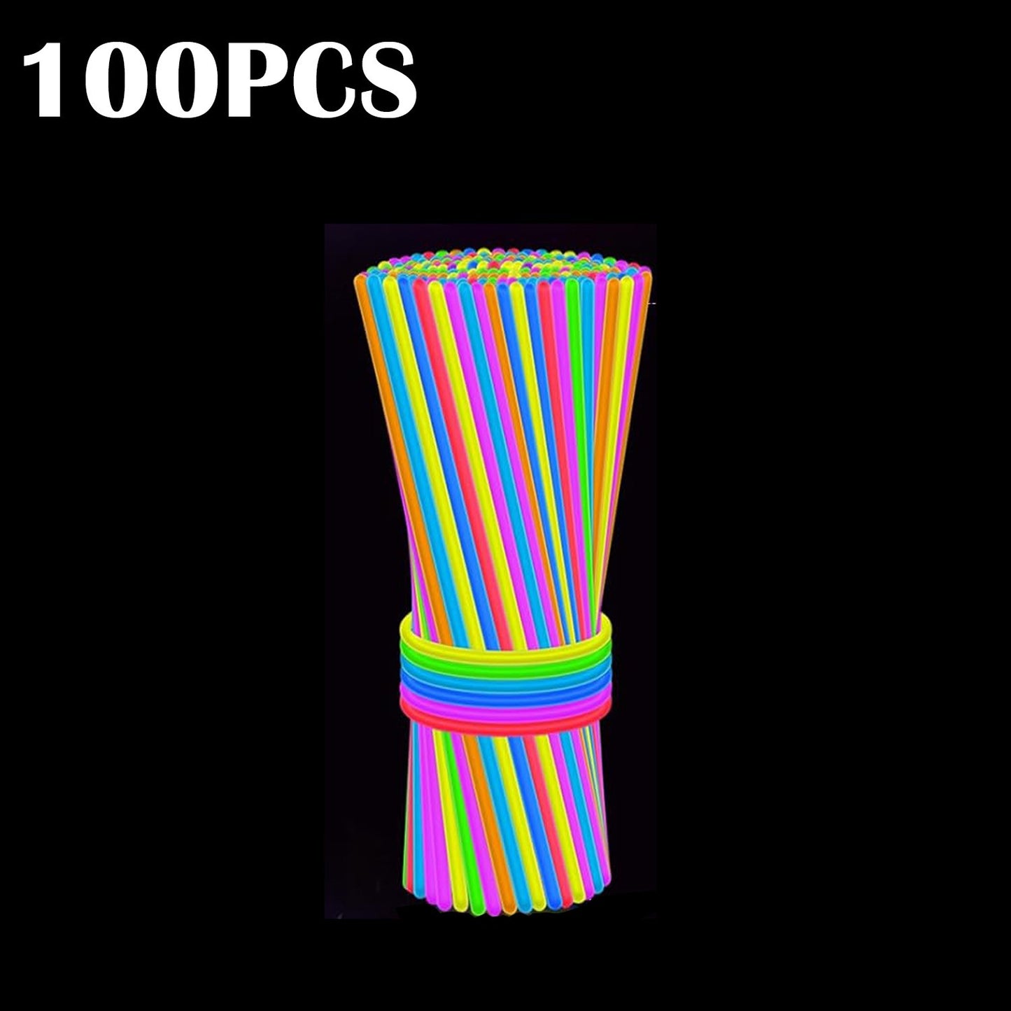 Luminous Colorful Glow Sticks Fluorescence Glowing in The Dark DIY Bracelet Necklace Glowstick Birthday Wedding Party Supplies