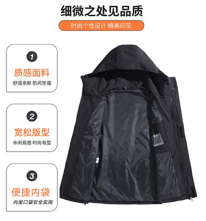 Big Size 12XL Bomber Jacket Men Hooded Zipper Windbreaker Male Fishing Waterproof Windproof Windshield Outerwear Large Plus Fat