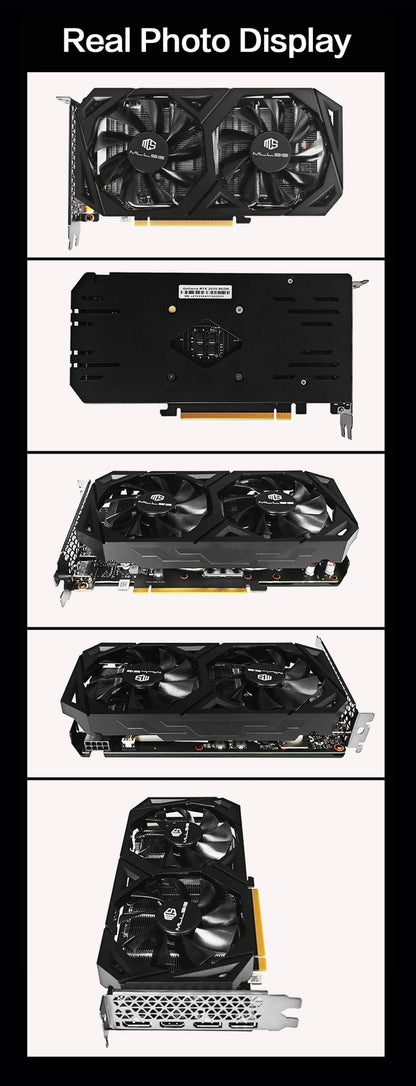Mllse RTX 2070 8GB Placa de Vídeo Placa Gráfica GDDR6 256Bit PCIE PCI-E3.0 16X 1470MHz 2304 unidades DP*3 rtx 2070 8G Gaming