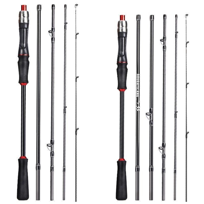 Sougayilang Lure Fishing Rod 1.8m 2.1m Carbon Fiber Spinning Casting Fishing Rod Bait Weight 10-30g for Carp Pike Bass Fishing