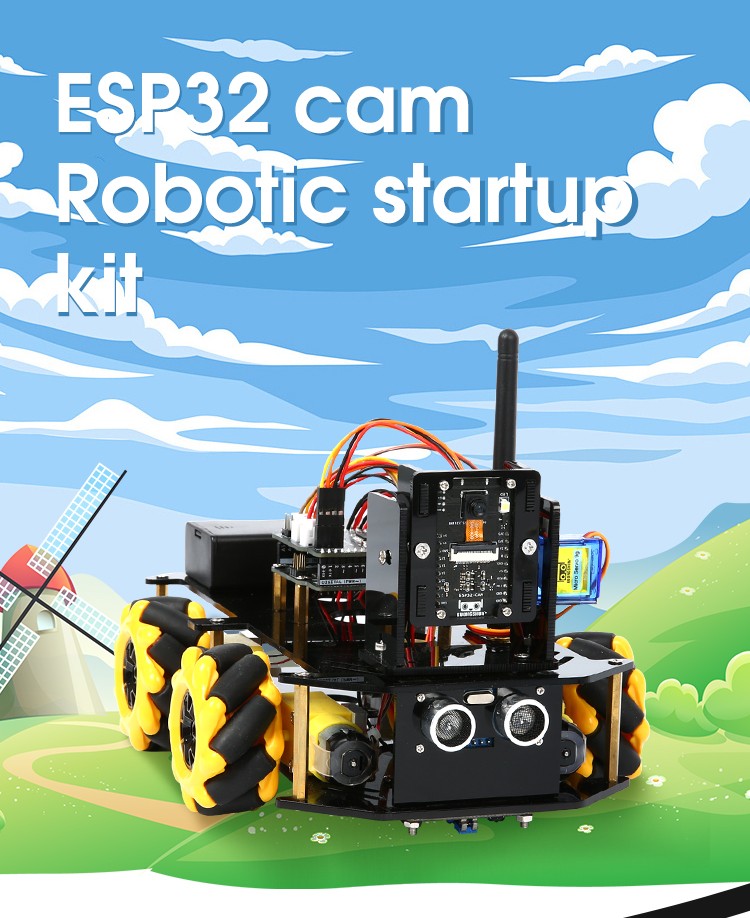 ESP32 Smart Robot Car Kit Carro de Controle Remoto para Projeto de Programação Arduino Kit de Codificação Científica de Educação STEM