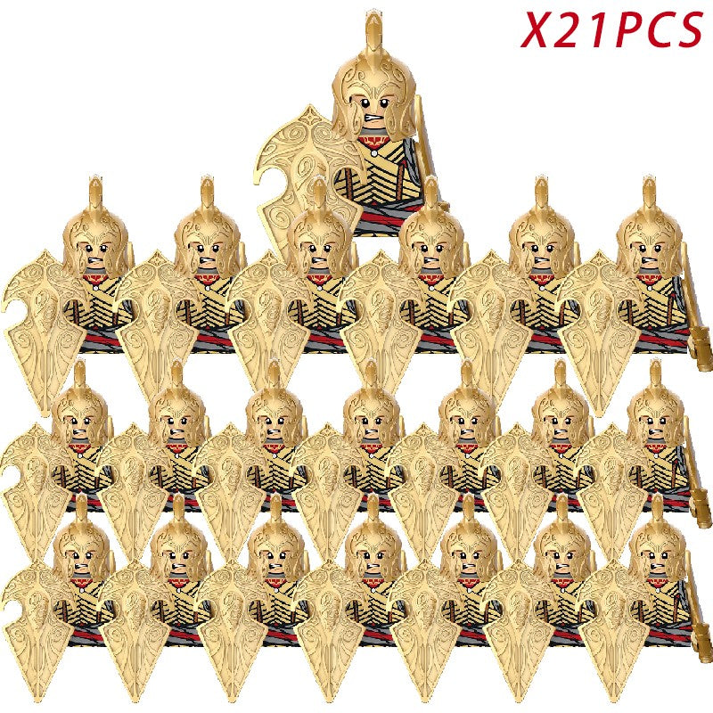 Lord of the Rings Elfos Orcs Exército Anões Rohan Mini Bonecos de Ação Blocos de Montar Brinquedos para Crianças Presente de Aniversário