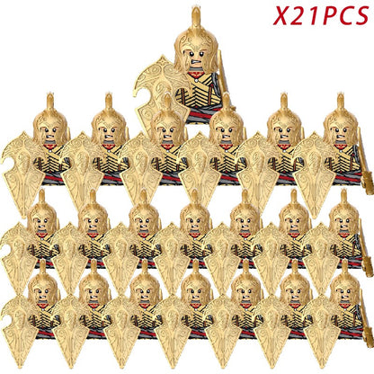 Lord of the Rings Elfos Orcs Exército Anões Rohan Mini Bonecos de Ação Blocos de Montar Brinquedos para Crianças Presente de Aniversário