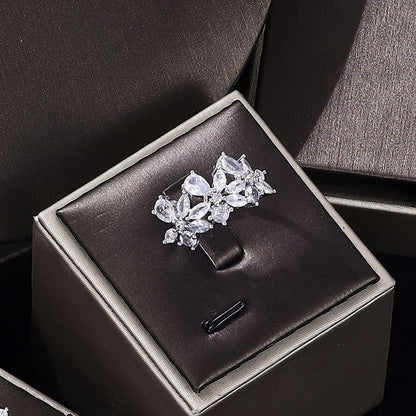 Conjunto de joias de zircônia cúbica de quatro peças, novo para 2023, para noivas, festa feminina, luxo Dubai cristal casamento, campeão de vendas na Ásia Central