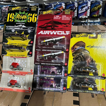 Hot Wheels Genuíno Hxd63 Coleção Pop Culture Stranger Things Godzilla De Volta Para O Futuro Forza Matrix Carros De Brinquedo Presentes