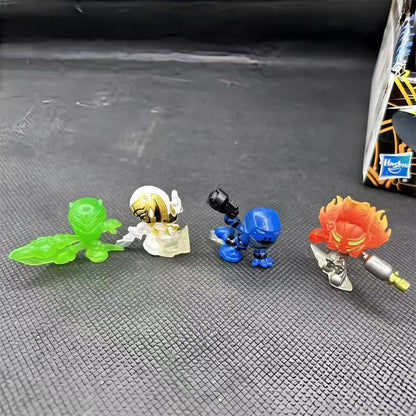 Hasbro Power Rangers Caixa de Presente Surpresa da Moda Enfeites Artesanais Ultrapequenos e Boneco Modelo Imóvel Presente Brinquedos Colecionáveis
