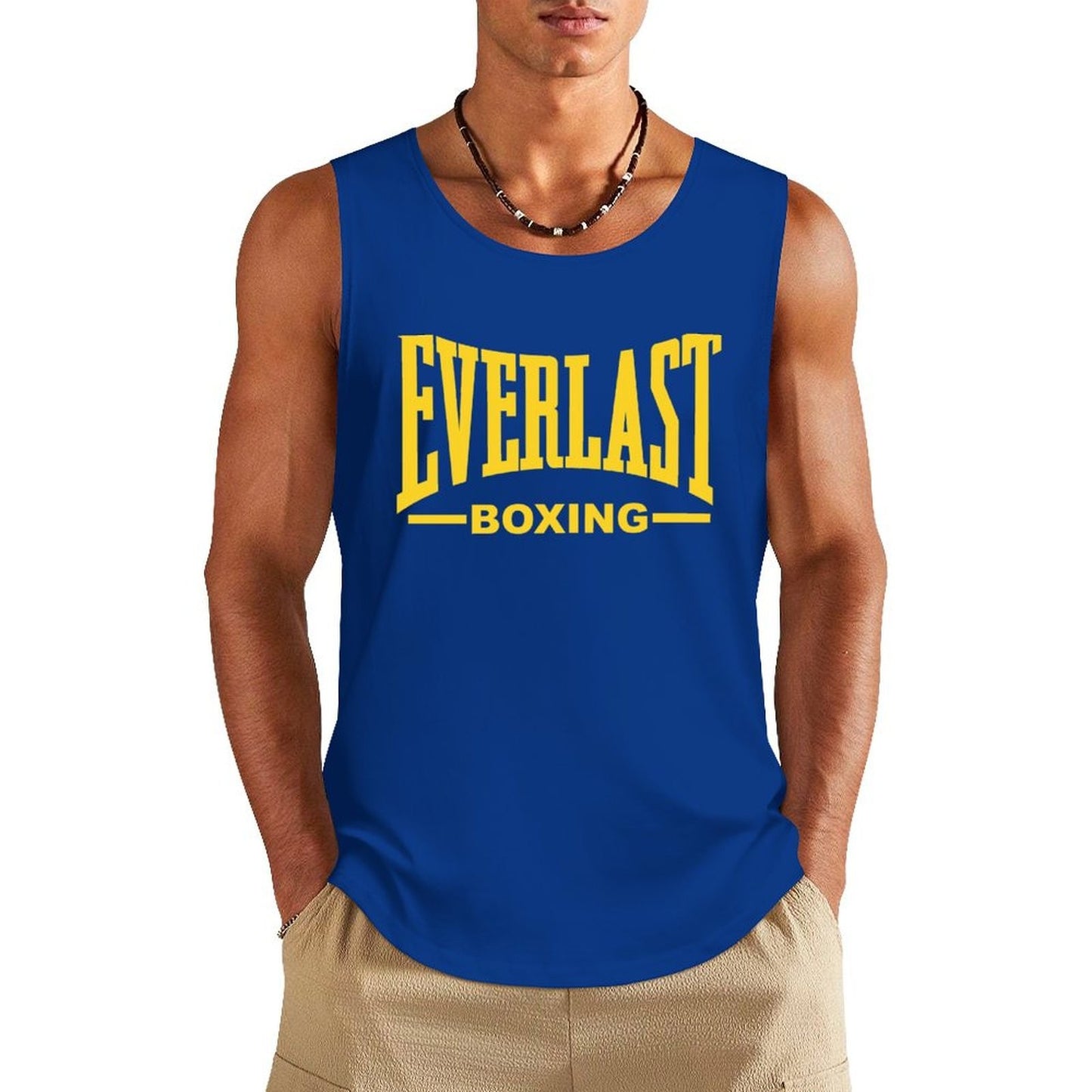 Outdoor Boxing Sports Men's Tank Tops Quick Dry Breathable Gym T-shirt Man Casual O-neck Sleeveless Shirts Fashion Fitness Vest