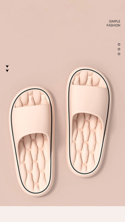 Super Light Soft Slippers Simple Fashion Slides EVA Elastic Shoes Colorful Sneakers In Door Bathroom Flip Flops
