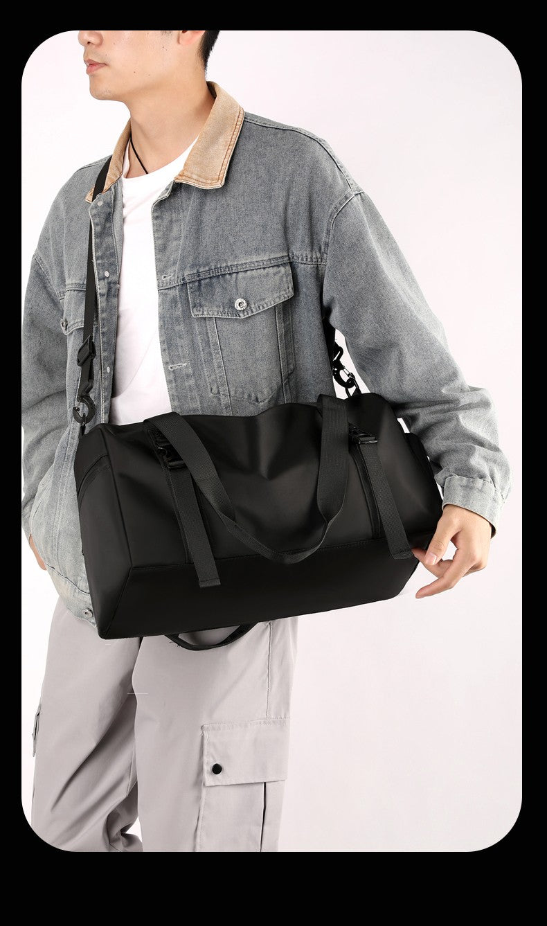 1 Piece Upgraded Sports Bag, Fitness Bag for Men and Women, Large Capacity Dry and Wet Separation Swimming Bag, Short-Distance Business Trip Portable Travel Bag, Sports Shoe Storage Bag, Multi-Purpose Luggage Bag