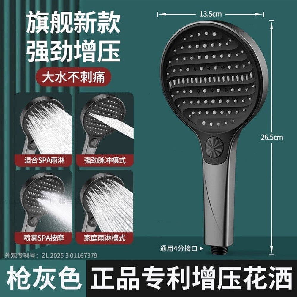 Cabeça de Chuveiro de Painel Grande 135mm com Filtro, Chuveiro de Alta Pressão para Banheiro que Economiza Água, Chuveiro de Teto Redondo, Bico Multifuncional