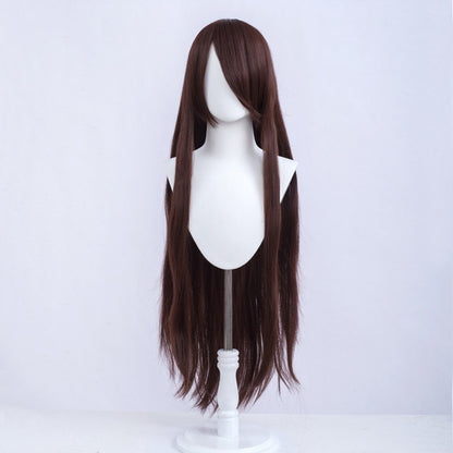 Halloween Cosplay Anime Party Fancy Wig Costume Wig 100cm Long Straight Heat Resistant Synthetic Hair Anime Colored Hair