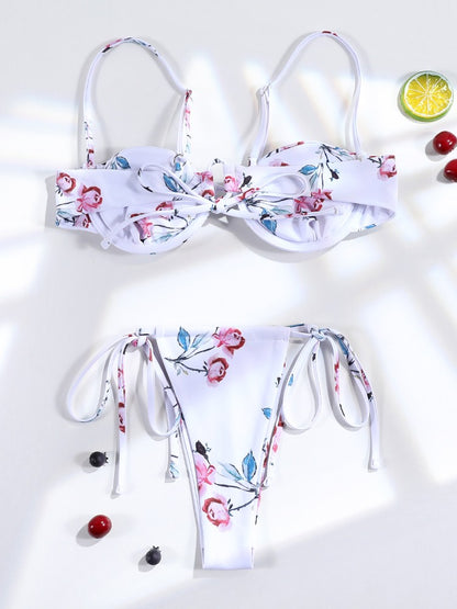 3 Pieces Bikini Set Sexy Push Up Bathing Suit Bandage Bikinis Low Waist Swimwear 2025 String Bikini Sets Women Summer swimsuit