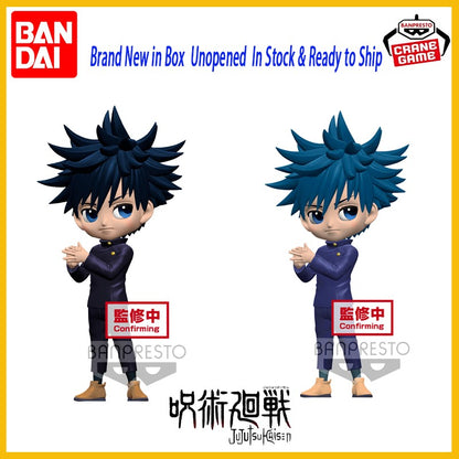 Original Em Estoque Bandai Banpresto Jujutsu Kaisen Qposket FushiguroMegumi Boneco Modelo Figura de Ação 100% Genuína Brinquedo Presente Colecionável