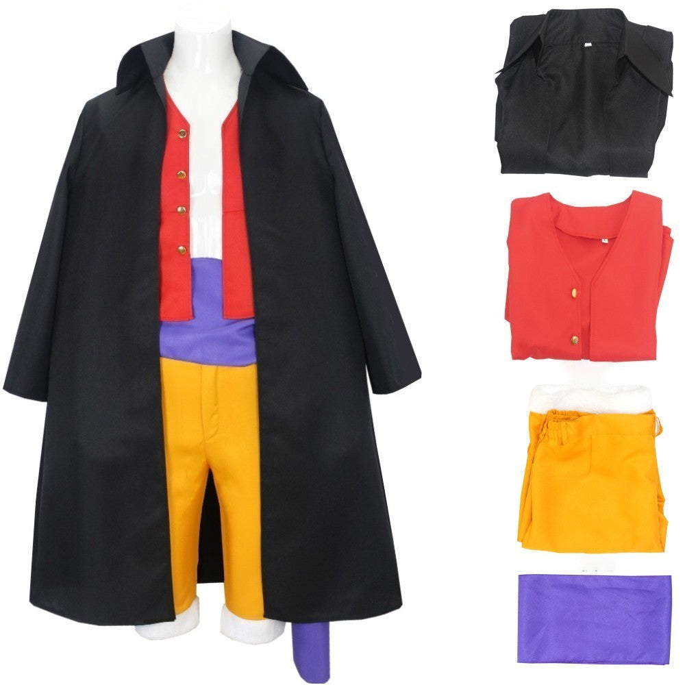 Anime Monkey D Luffy Cosplay  Wano Country Onigashima Chapter LMen's Clothing Cloths Halloween Carnival Costume For Adult
