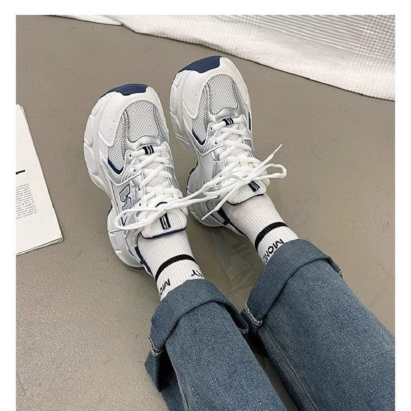 Women's Fashion Dad Shoes -Platform Mesh Running Sneakers?Breathable Casual Sports Shoes for Students?Everyday Training Shoes ?