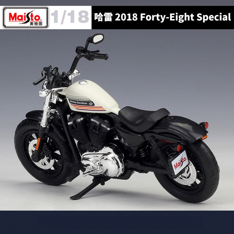 Maisto 1:18 Harley 2018 Forty-Eight Special Liga Racing Modelo de Moto de Rua Diecast Metal Modelo de Moto Esportiva Presente Infantil