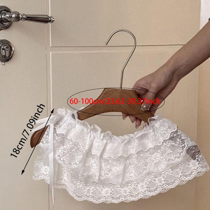 New Embroidered Flower Lace Mini Skirt See Through Y2K Streetwear Ruched Skirts Harajuku Butt Curtain Jeans Decoration