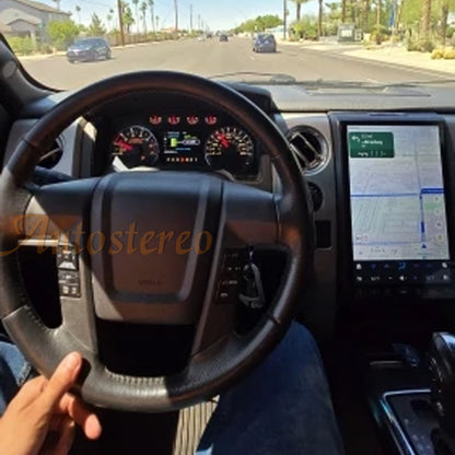 14,4 polegadas Android 13 128GB Para Ford F150 Raptor 2009-2014 Tesla Style Car GPS Navigation Multimedia Player Rádio Leitor de Fita Multimídia
