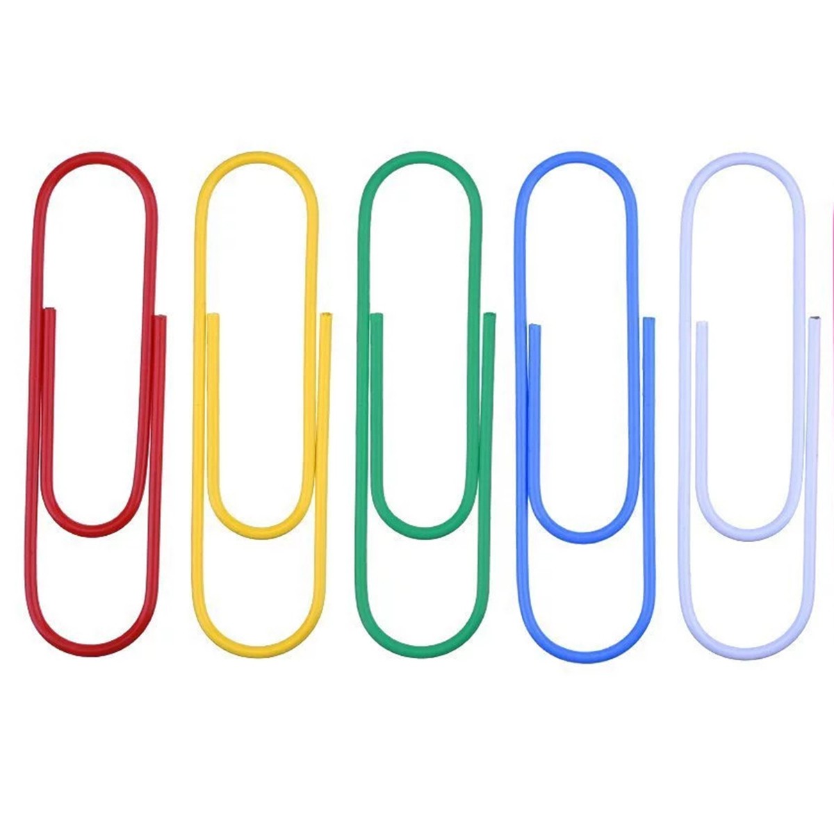 200Pcs Paper Clips Notebook Filing Bookmark Rustproof Paperclips Document Organizing for Office School Supplies