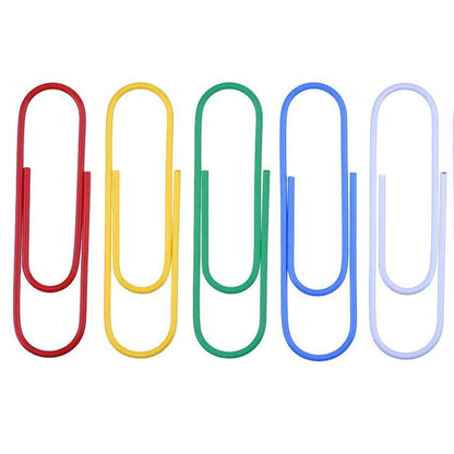 200Pcs Paper Clips Notebook Filing Bookmark Rustproof Paperclips Document Organizing for Office School Supplies