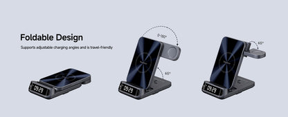 SwanScout 708S Charging Station for Samsung S25 S24 Ultra S23 Z Flip 7 Fold 6 5 Wireless Charger for Galaxy Watch 8 7 for Buds 3