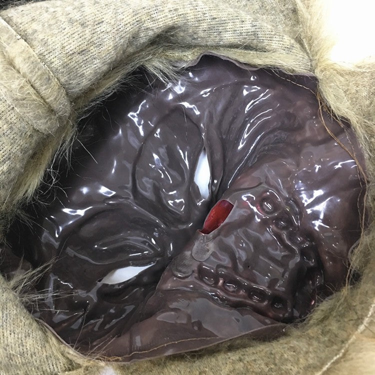 Halloween Latex Rubber Wolf Head Hair Mask Werewolf Gloves Costume Party Scary Decor Masquerade Props