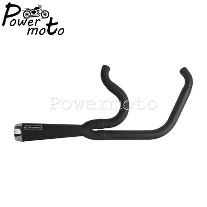 Motorcycle Exhaust System Slip On Muffler Exhaust Pipe Tube For Harley Softail Low Rider Standard Street Bob Fat Bob Slim Deluxe