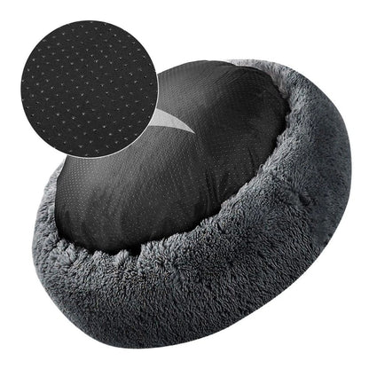 Cama para Cachorro, Donut Grande Redondo, Cesta Pelúcia de Inverno para Cães Médios, Acessórios, Casinha Fofa, Pequeno, Filhote, Animais de Estimação, Gato, Produtos