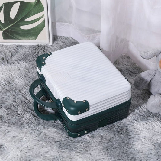 Hot Cosmetic Box 14 inch Mini Travel Suitcase Cosmetic Box Hand Luggage Organizer Makeup Case Small Password Box Boarding Case