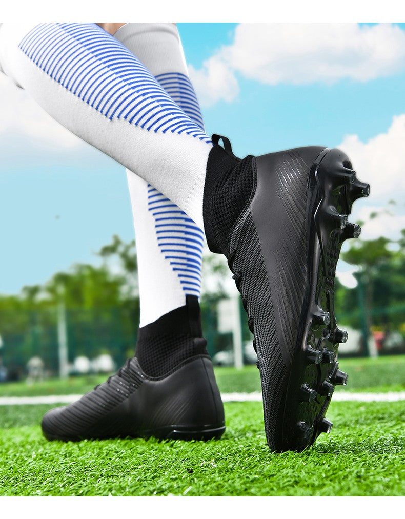 Men Fast Soccer Shoes Professional TF/FG Indoor Futsal Football Field Boot Unisex Society Cleats Long Spikes Sneaker Comfortable