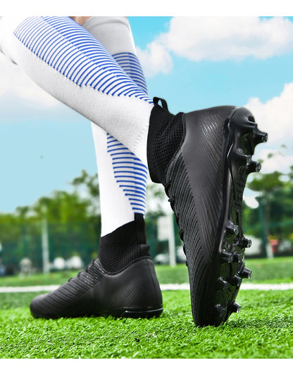 Men Fast Soccer Shoes Professional TF/FG Indoor Futsal Football Field Boot Unisex Society Cleats Long Spikes Sneaker Comfortable