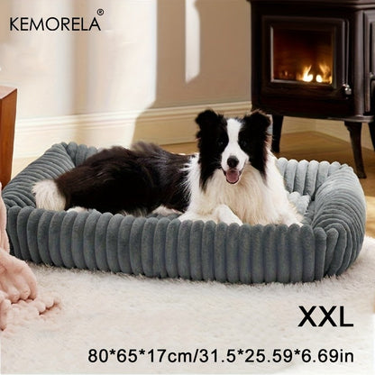 Cama Ortopédica Luxuosa para Cães - Colchão com Suporte de Alta Resiliência para Todas as Estações, Cama Macia para Animais de Estimação de Porte Médio e Grande, para Quarto