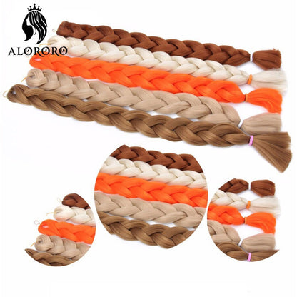 Cabelo Trançado Sintético Jumbo Alororo 82 polegadas Cabelo Falso Africano Fibra de Alta Temperatura Roxo Vermelho Extensões de Cabelo para Mulheres