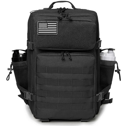 Mochila Tática 45L survival Bag Hunting MOLLE Backpack GYM Para Homens EDC Outdoor Hiking Rucksack com Suporte para Garrafa