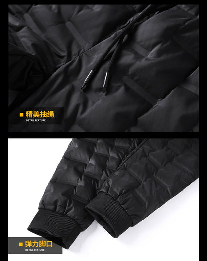 Calças Masculinas Plus Size L-8GG Patos Pena de Ganso Inverno À Prova de Vento Térmicas Calças Grossas de Inverno para Homens pantalones hombre PT-586