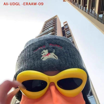 1/2Pcs Creative Movable Animal Mask Breathable 3D Duck Bill Face Mask & Yellow Frame Glasses Breathable Funny Party Set Gift